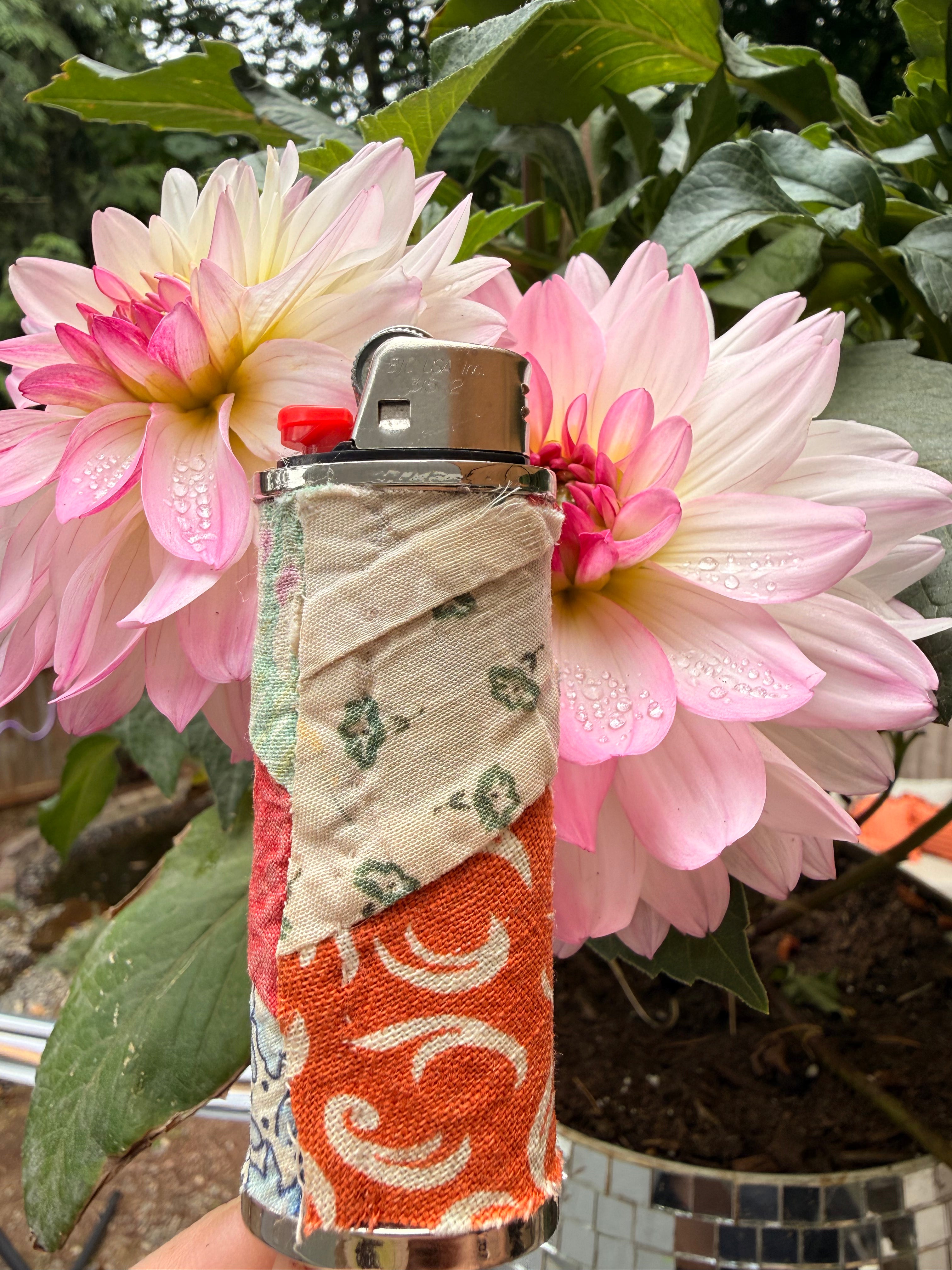Vintage Quilt Lighter Cases