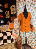 Vintage Quilt Bell Sleeve Jacket