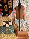 Vintage Quilt Bell Sleeve Jacket