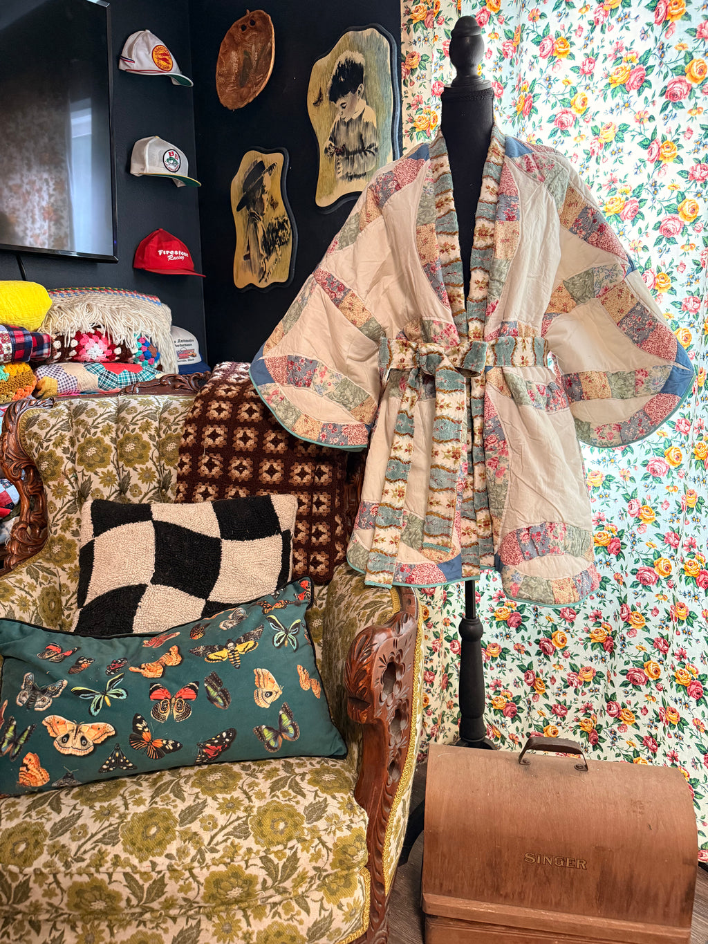 Vintage Quilt Kimono