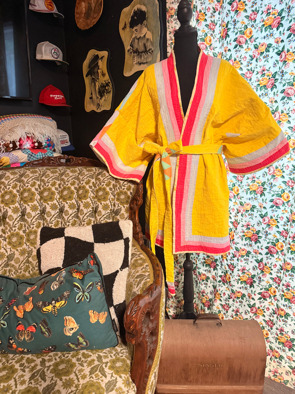 Vintage Quilt Kimono