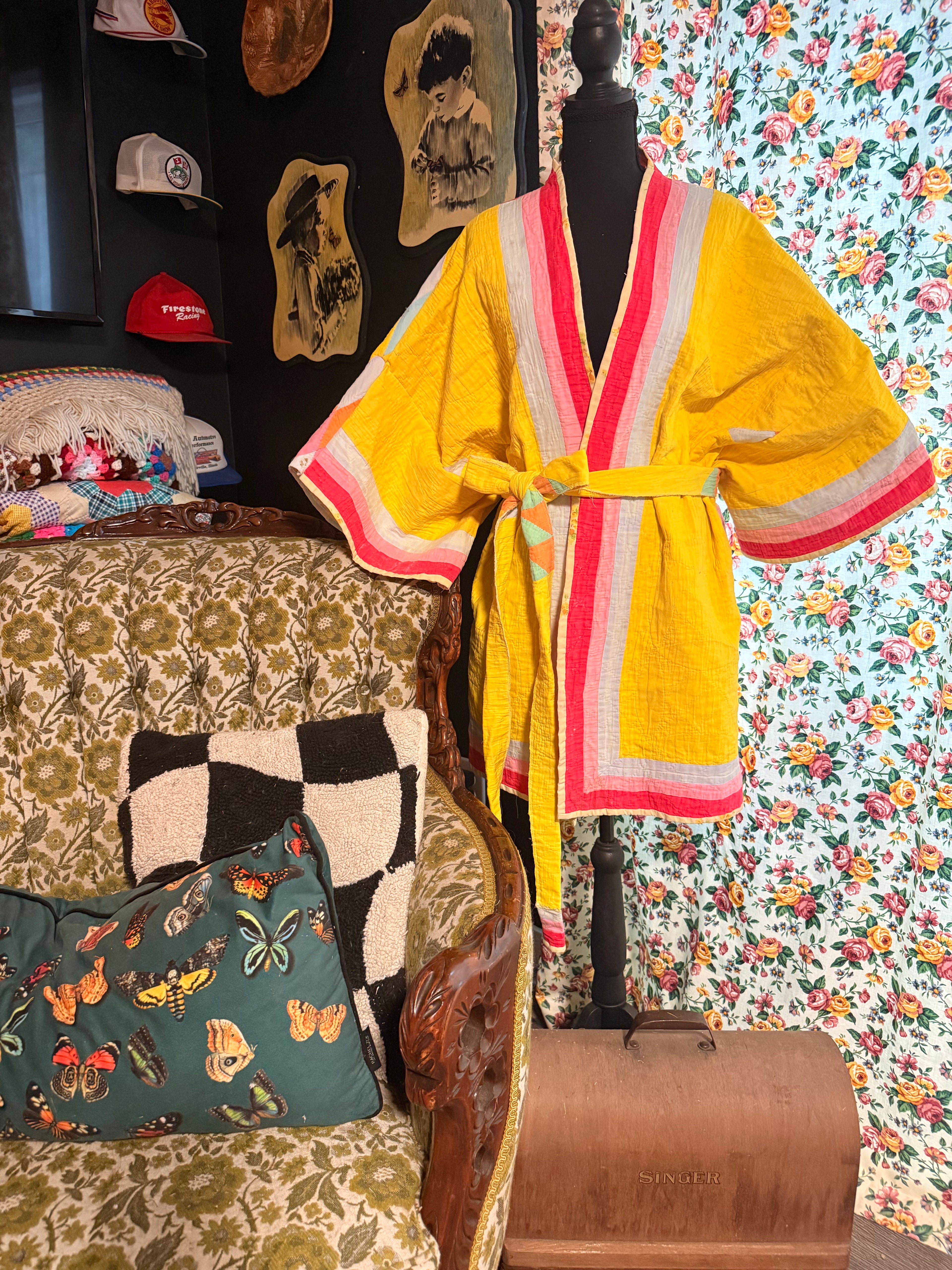 Vintage Quilt Kimono