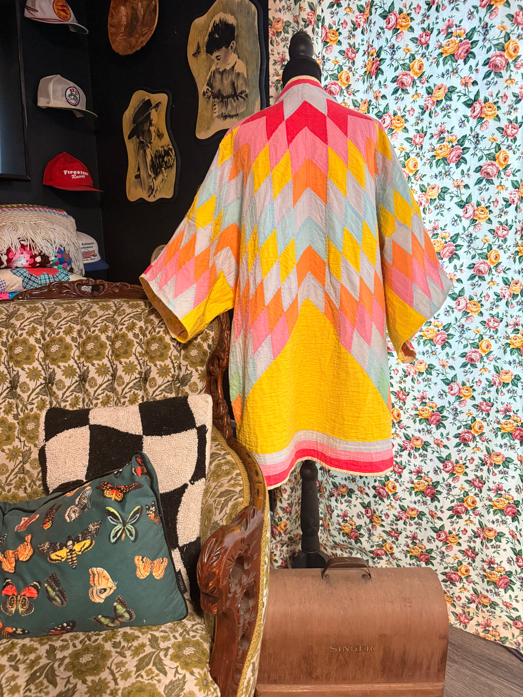 Vintage Quilt Kimono