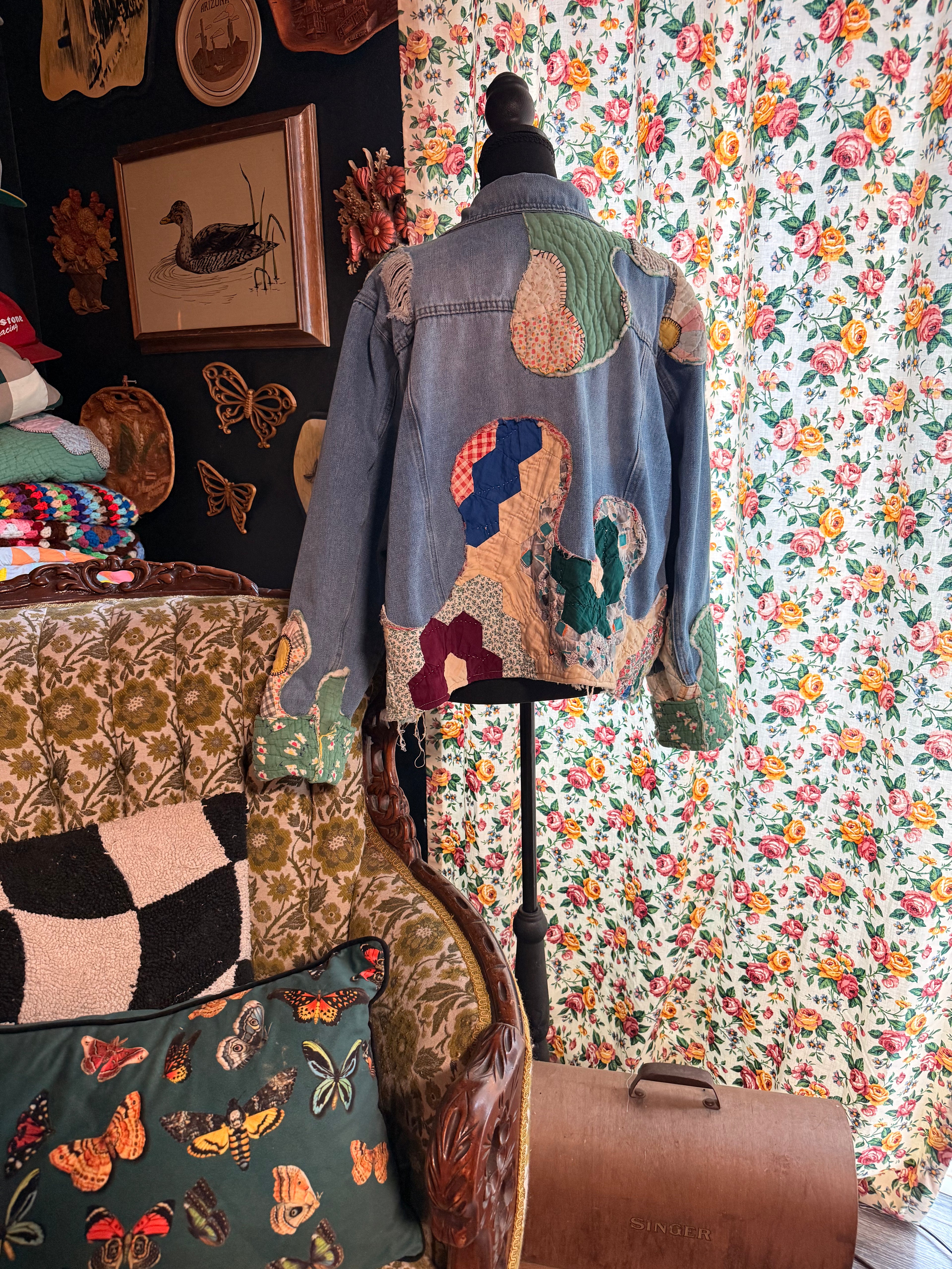Vintage Quilt Denim Jacket
