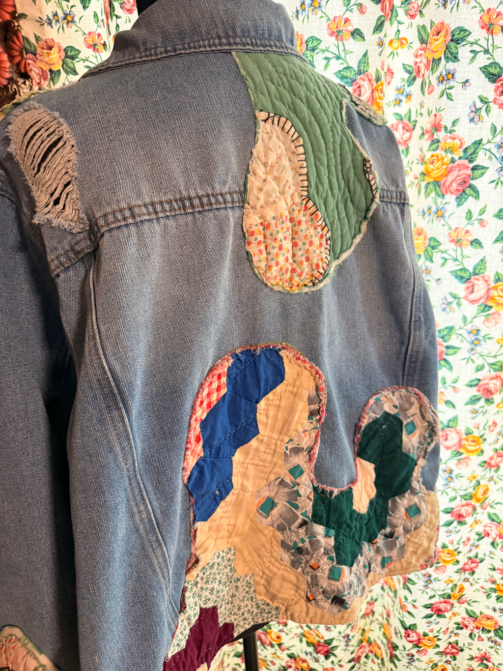 Vintage Quilt Denim Jacket
