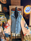 Vintage Quilt and Vintage Denim Jacket