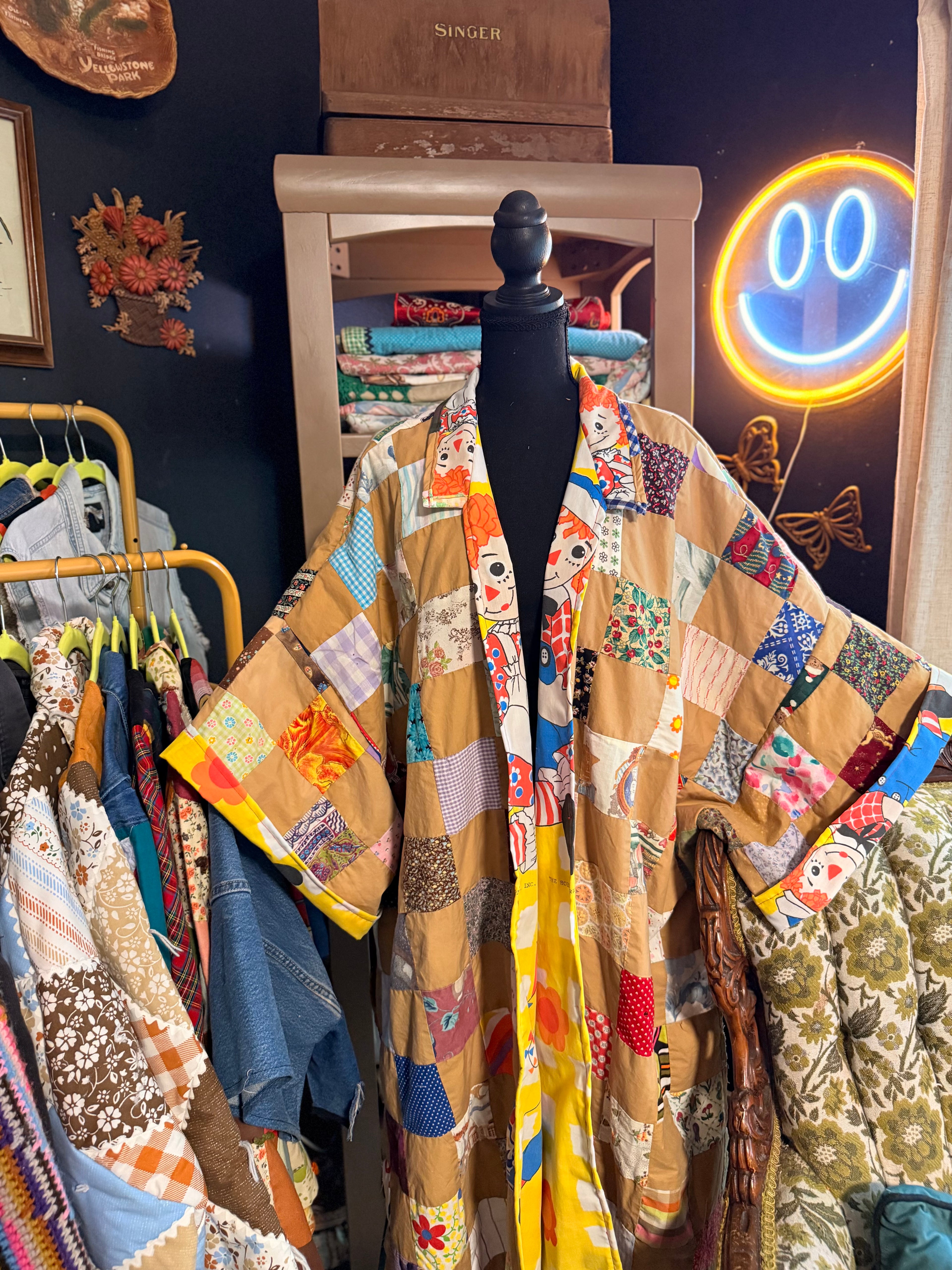 Vintage Quilt Kimono