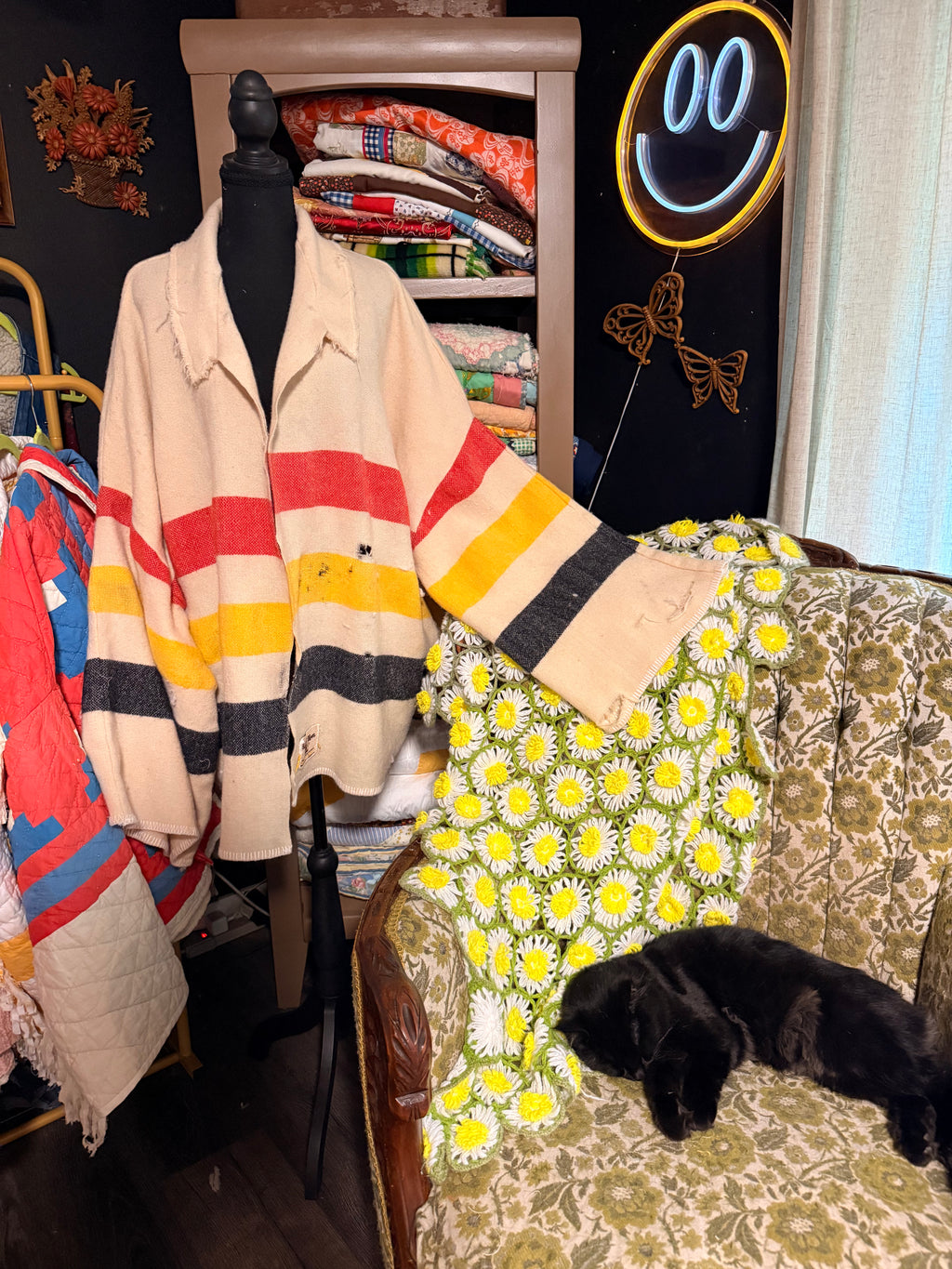 Vintage Sailor Fleece Camping Jacket