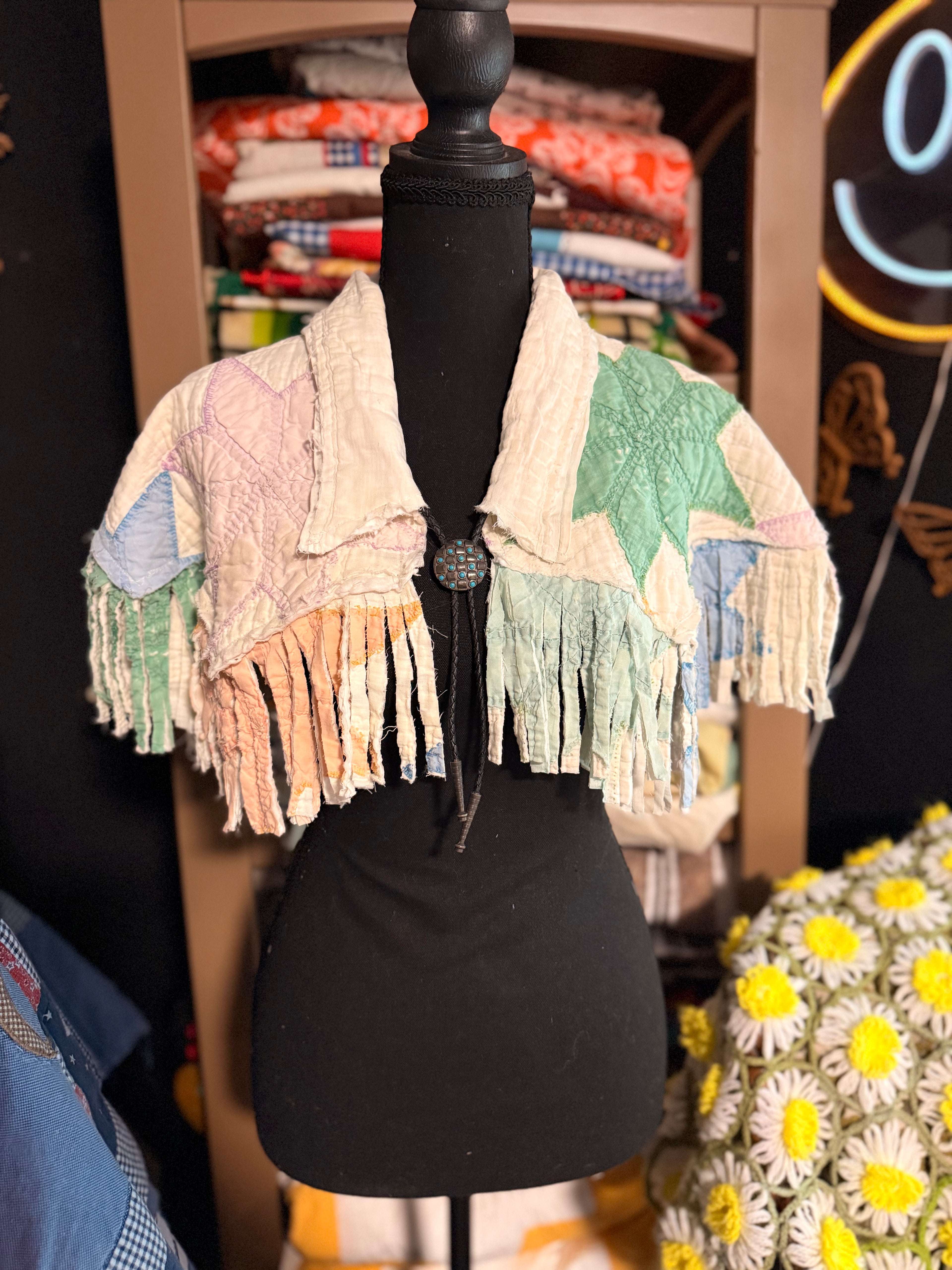 Vintage Quilt Capelet