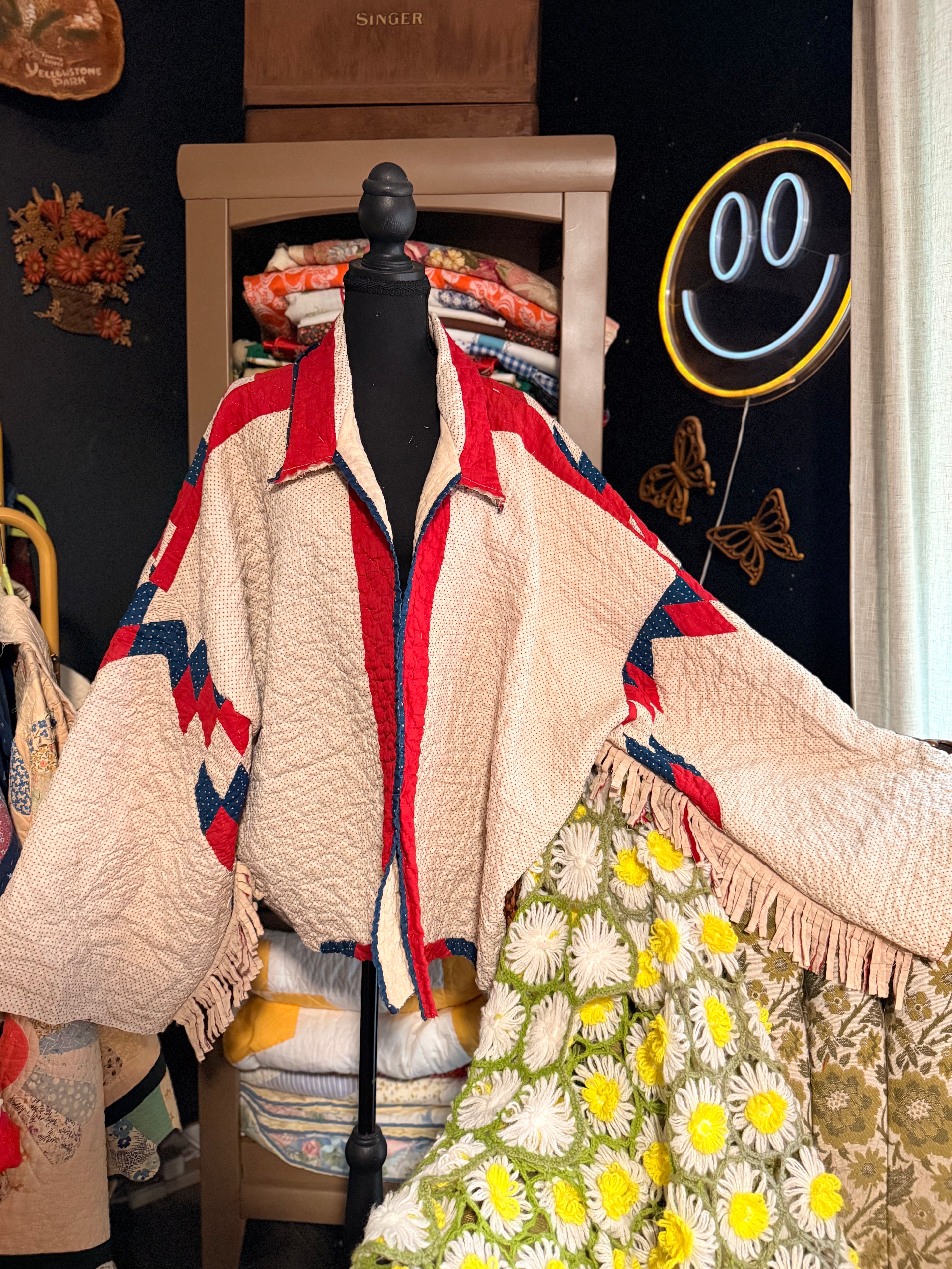 Merica Vintage Quilt Jacket