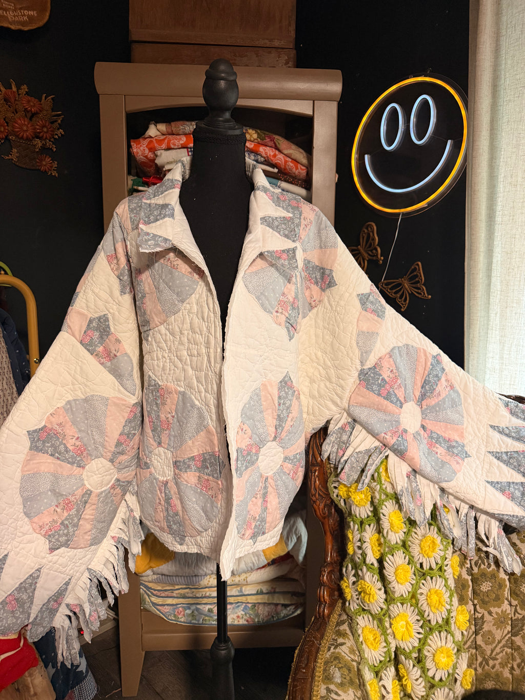 Dresden Vintage Fringe Quilt Jacket