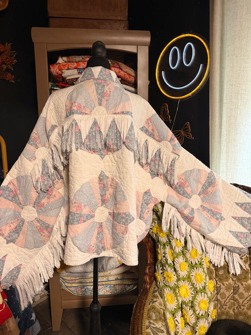 Dresden Vintage Fringe Quilt Jacket