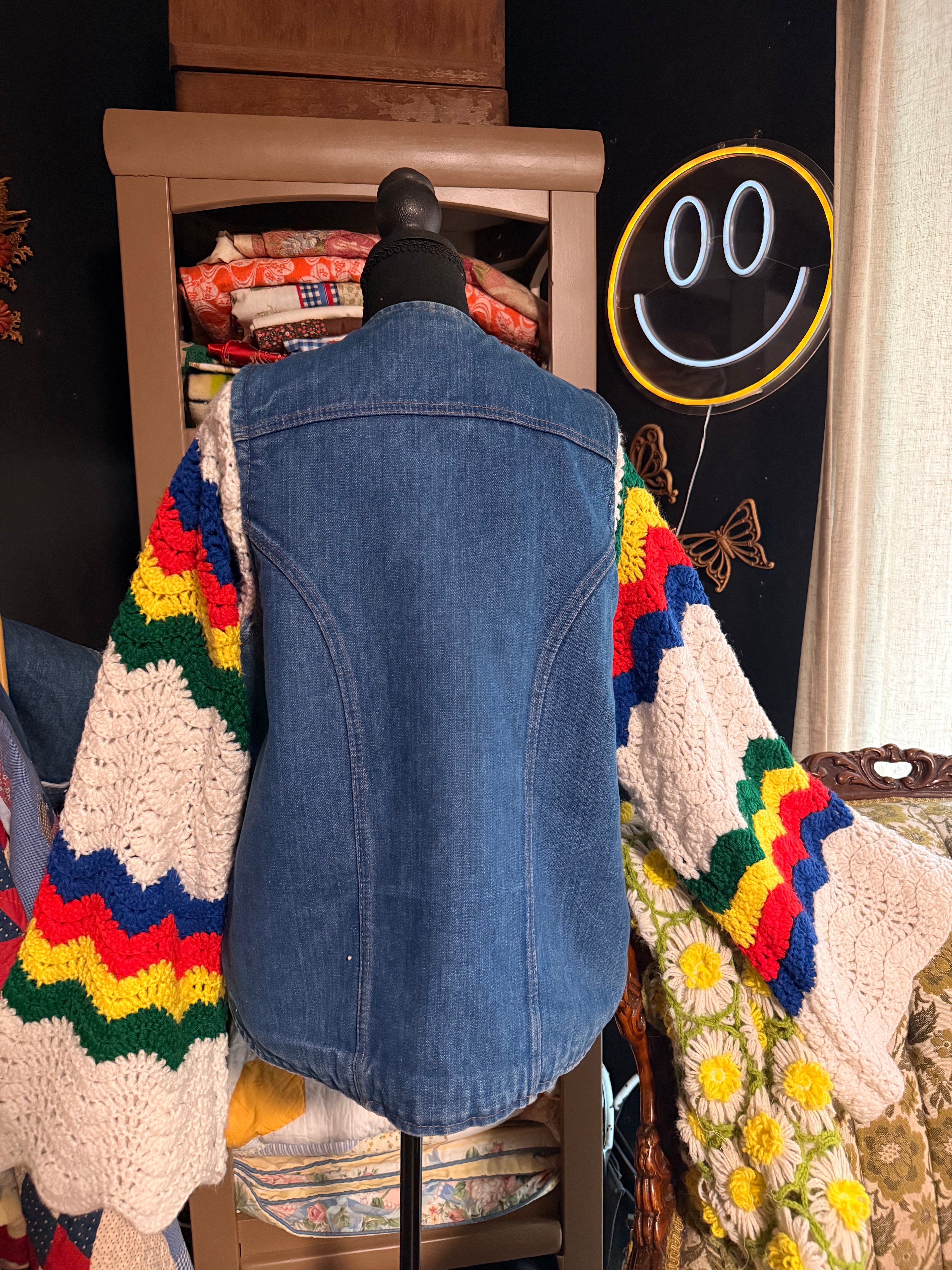 Vintage Wrangler and Afghan Jacket