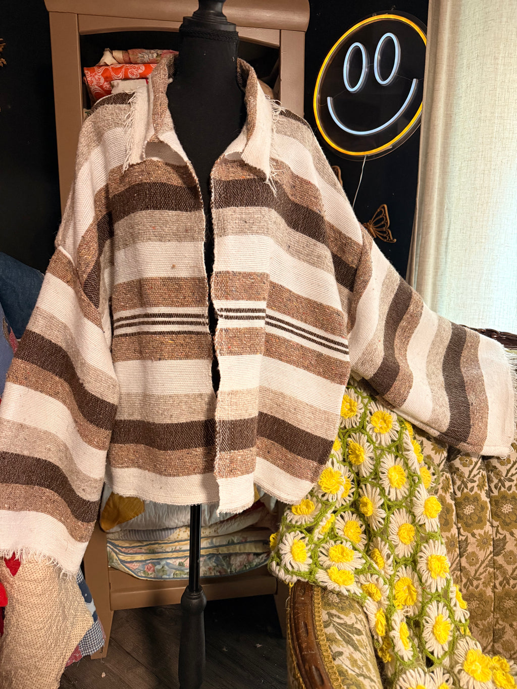 Vintage Western Blanket Jacket