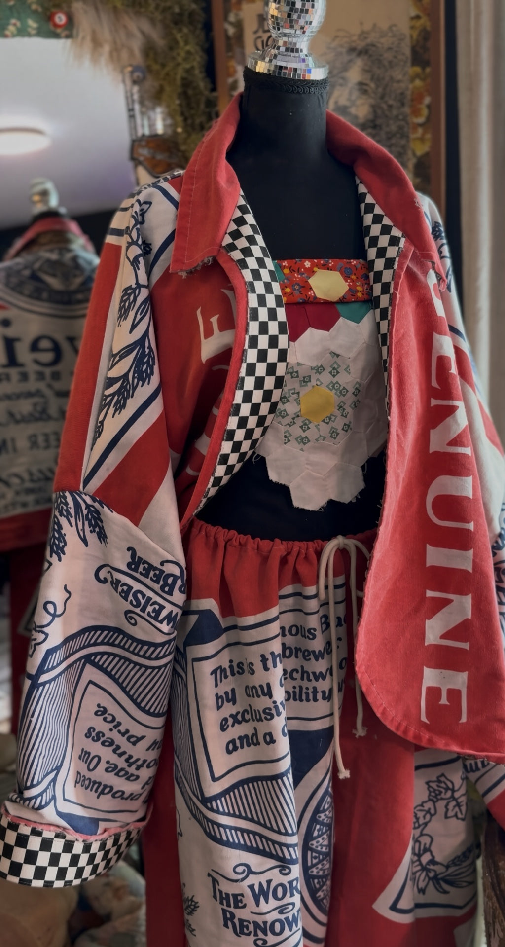 Budweiser Full Suit but CHECKERED